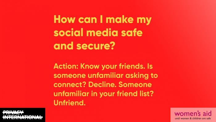 How can I make my social media safe and secure?