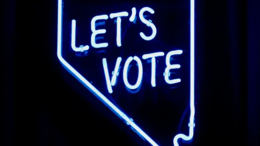 Let's Vote Electric Sign