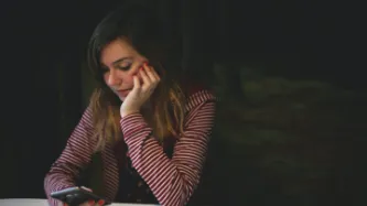 Woman on her phone