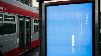 Windows 11 system crash due to security update from CrowdStrike affected bus stops